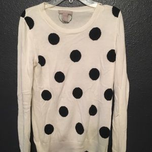 Cotton, Banana Republic polka dot sweater